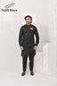 Black Embroidery Waist Coat & Black Kurta Pajama For Men's
