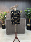 Black & Golden Embroidered Prince Coat For Men's