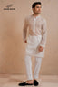 White Embroidery Kurta Pajama For Men's