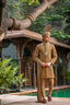 Copper Embroidered Groom Sherwani with Premium Handwork