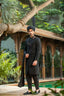 Black Embroidered Groom Sherwani with Premium Handwork