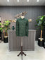 Green Embroidered Prince Coat For Men's