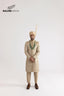 Mate Gold Front Open Sherwani For Men's