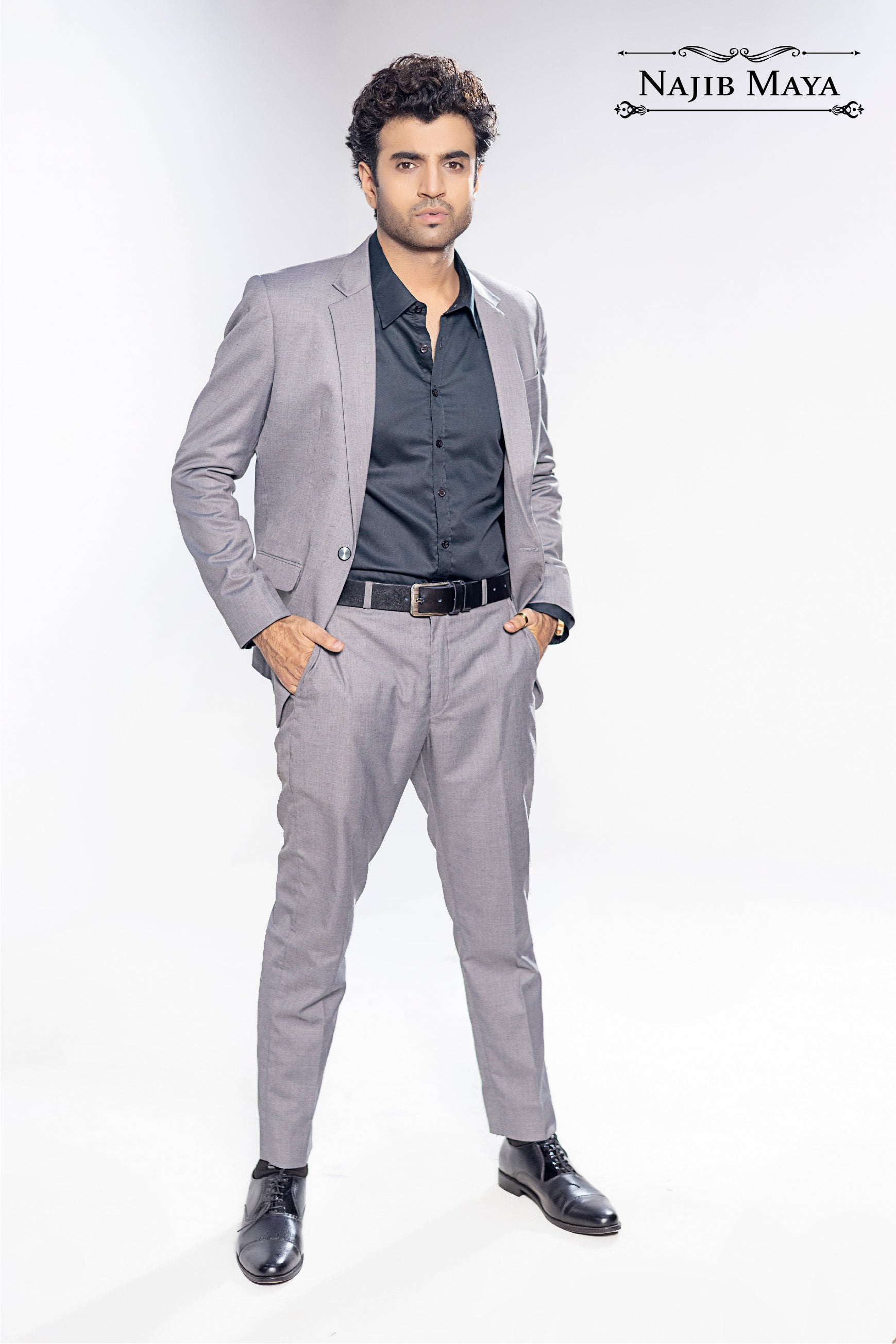 formal dress for men black shirt and grey pant Buy Men's Black Cotton Blend Slim Fit Dress Shirt, Minimalist Office Wear Online in India