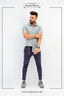 Gray Casual Shirt With Black Dot For Men's