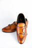 Light Brown Hand Made Shoes For Men's