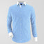 Sky Blue Lining Formal Shirt For Men's