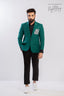 Green Coat With Pocket Contrast Elegent Coat Pent For Men's