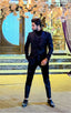 Black Elegent Coat Pant For Men's