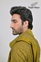Dhaani Embroidery Kurta Pajama + Shawl For Men's