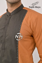 Mustard Kurta Pajama For Men's