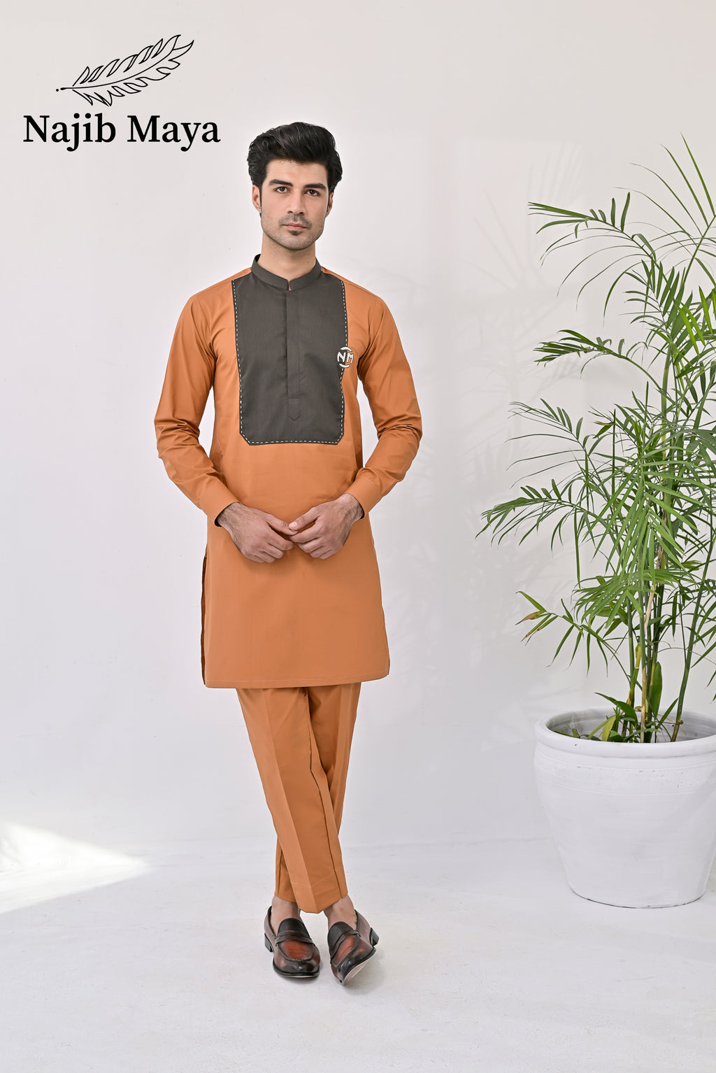 Mustard Kurta Pajama For Men's