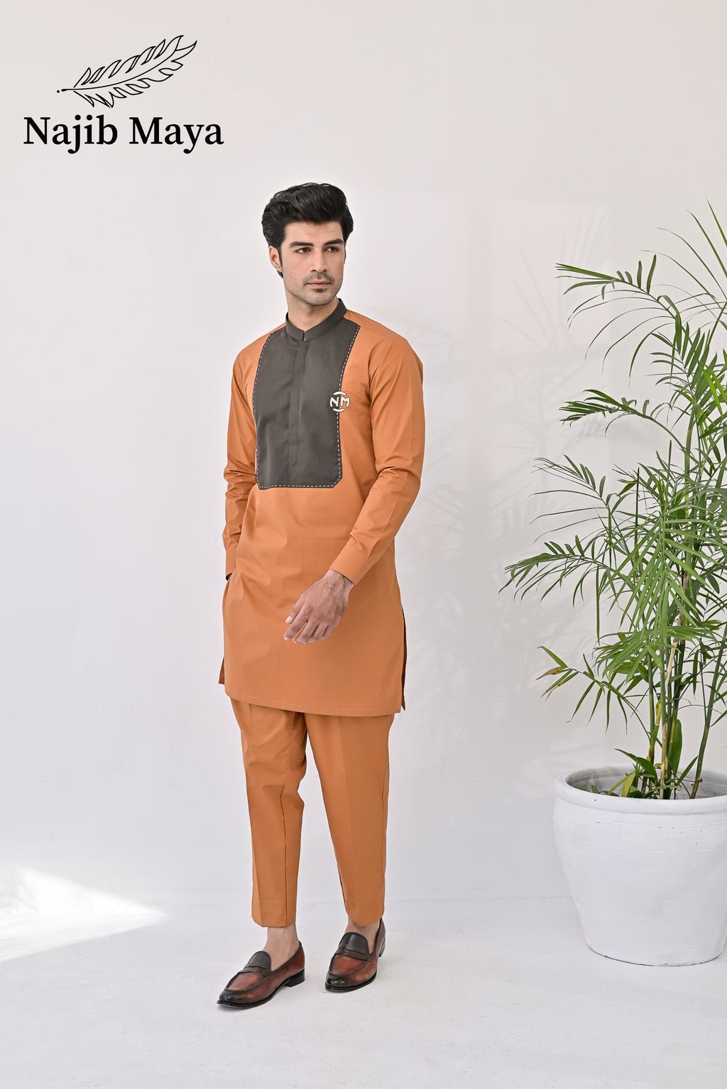 Mustard Kurta Pajama For Men's