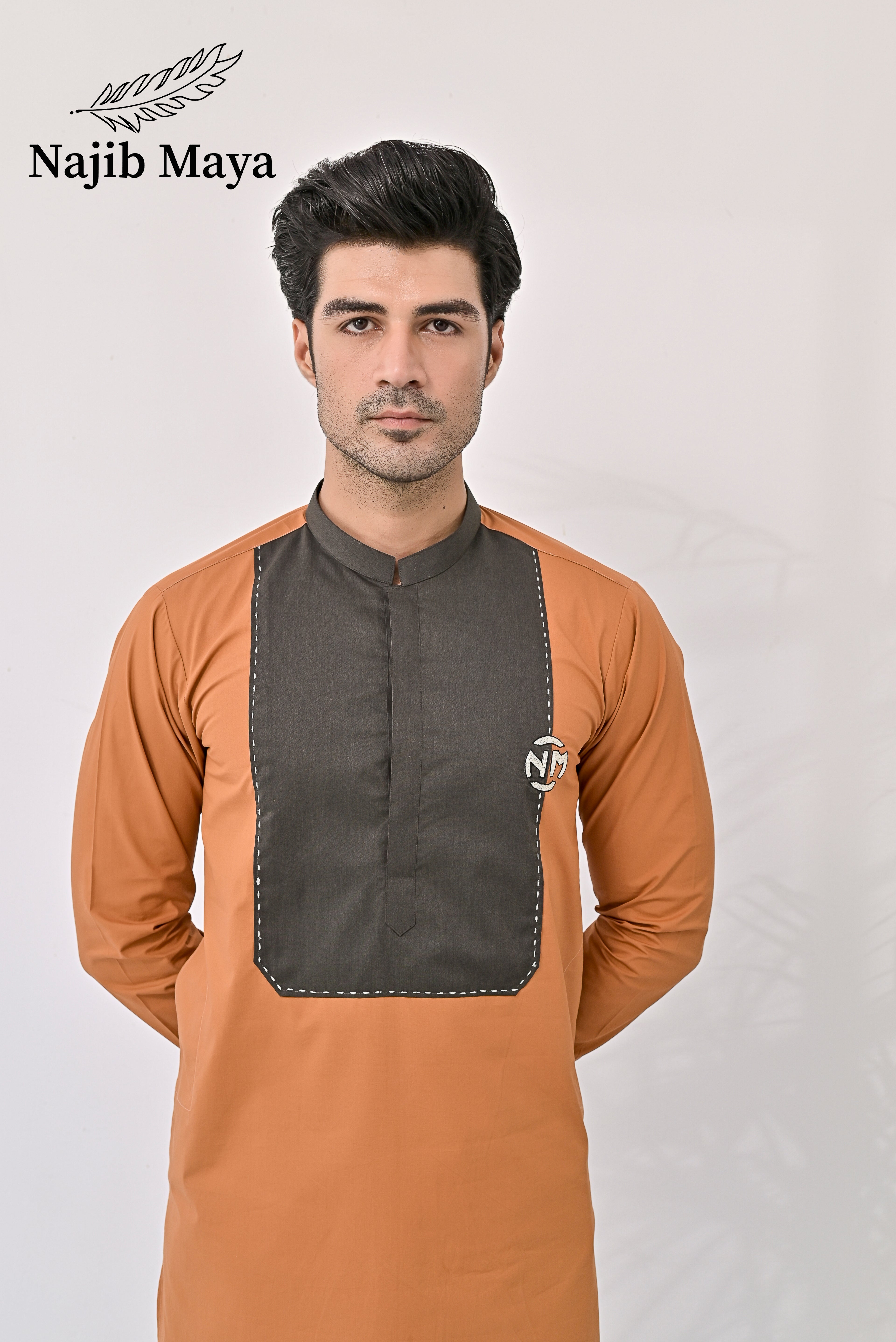 Mustard Kurta Pajama For Men's