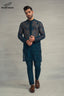 Till Blue Embroidery Kurta Pajama For Men's