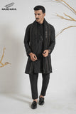 Black Stylish Kurta Pajama + Shawl For Men's