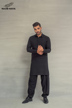 Load image into Gallery viewer, Black Shalwar Kameez For Men&#39;s