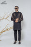 Black Stylish Embroidery Kurta Pajama For Men's