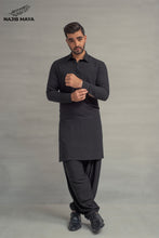 Load image into Gallery viewer, Black Shalwar Kameez For Men&#39;s