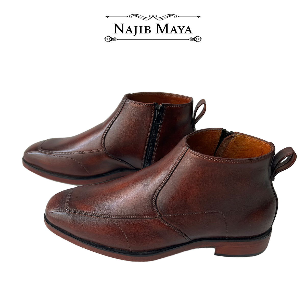 Brown Chelsea Shoes For Men's Main image