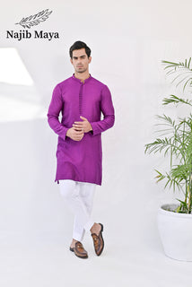 Purple Elegant Kurta pajama For Men's