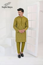 Dhaani Embroidered Kurta Pajama For Men's