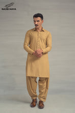 Load image into Gallery viewer, Fawn Shalwar Kameez For Men&#39;s