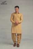 Fawn Shalwar Kameez For Men's