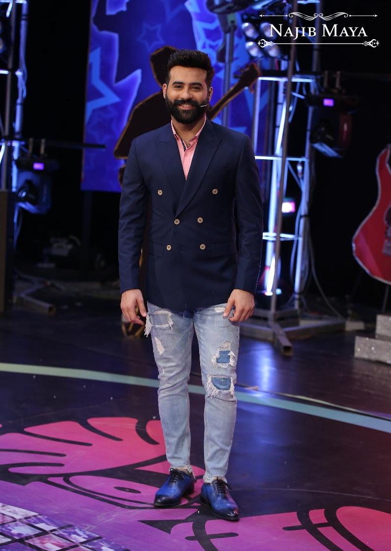Royal Blue Coat For Men's Main image