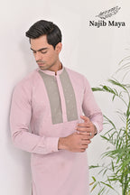 Powder Pink Kurta Pajama For Men's