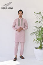 Powder Pink Kurta Pajama For Men's