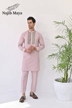Powder Pink Kurta Pajama For Men's