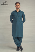 Sea Green Shalwar Kameez For Men's
