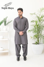 Grey Shalwar Kameez For Men's