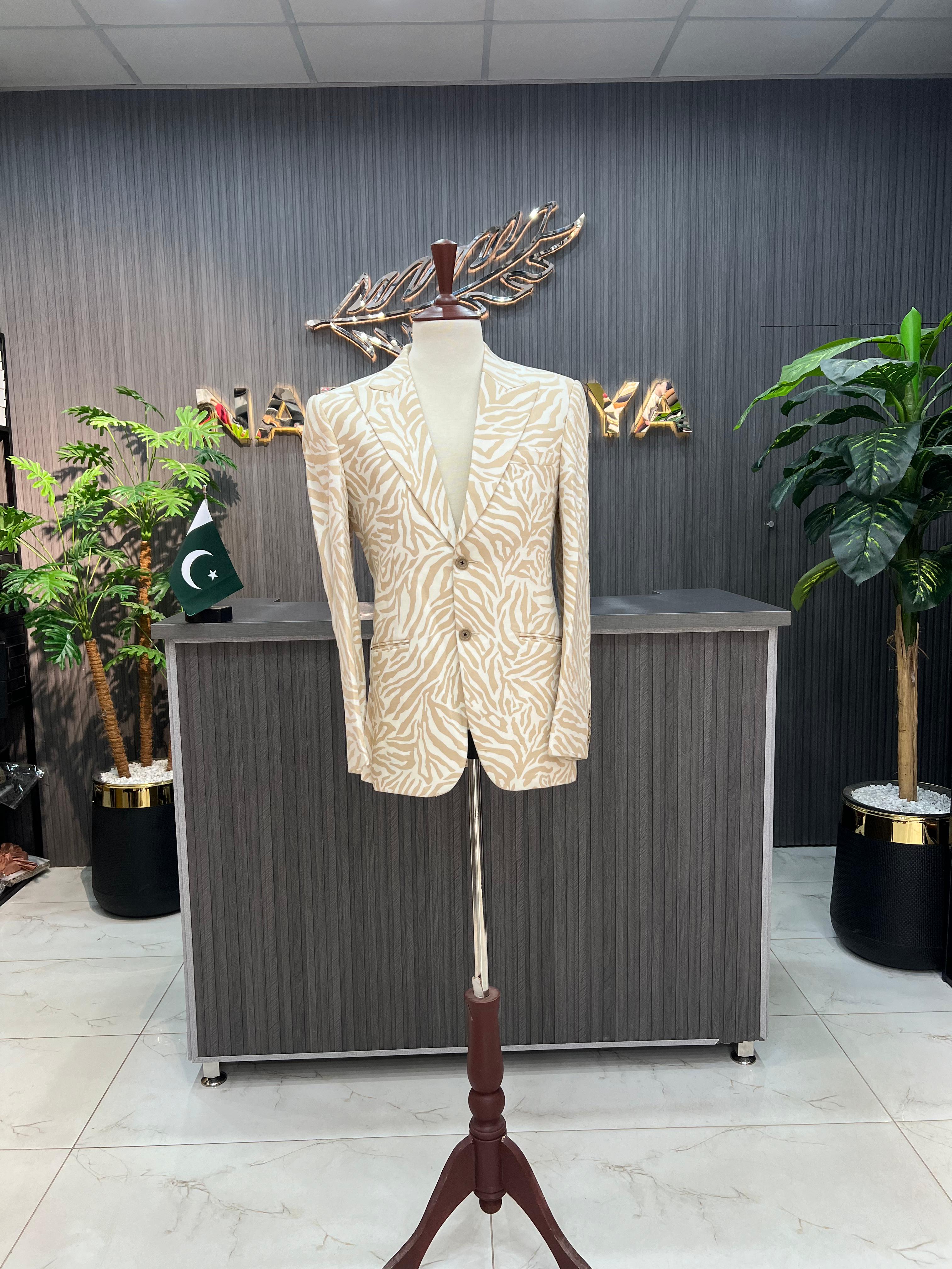 Yellow Stylish Casual Coat For Men's Main image