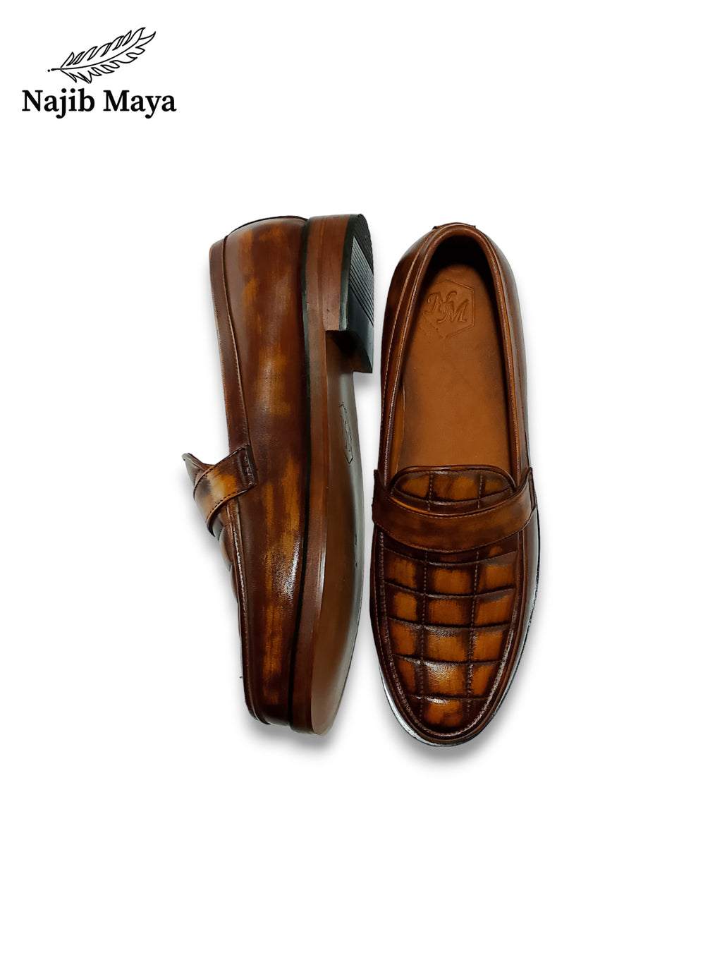 Brown Two Tone Shoes For Men's