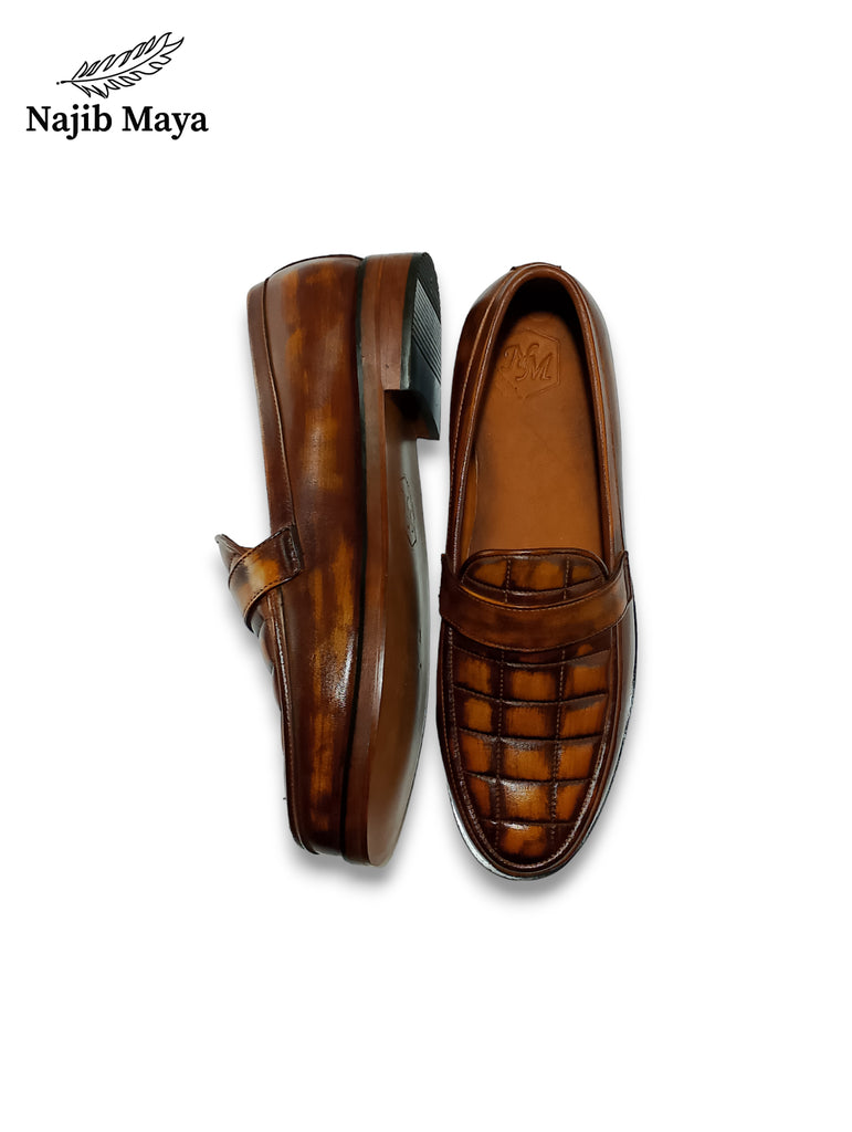 Brown Two Tone Shoes For Men's