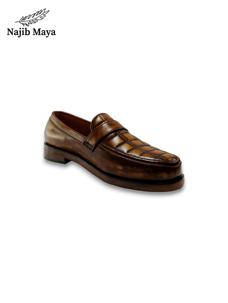 Brown Two Tone Shoes For Men's