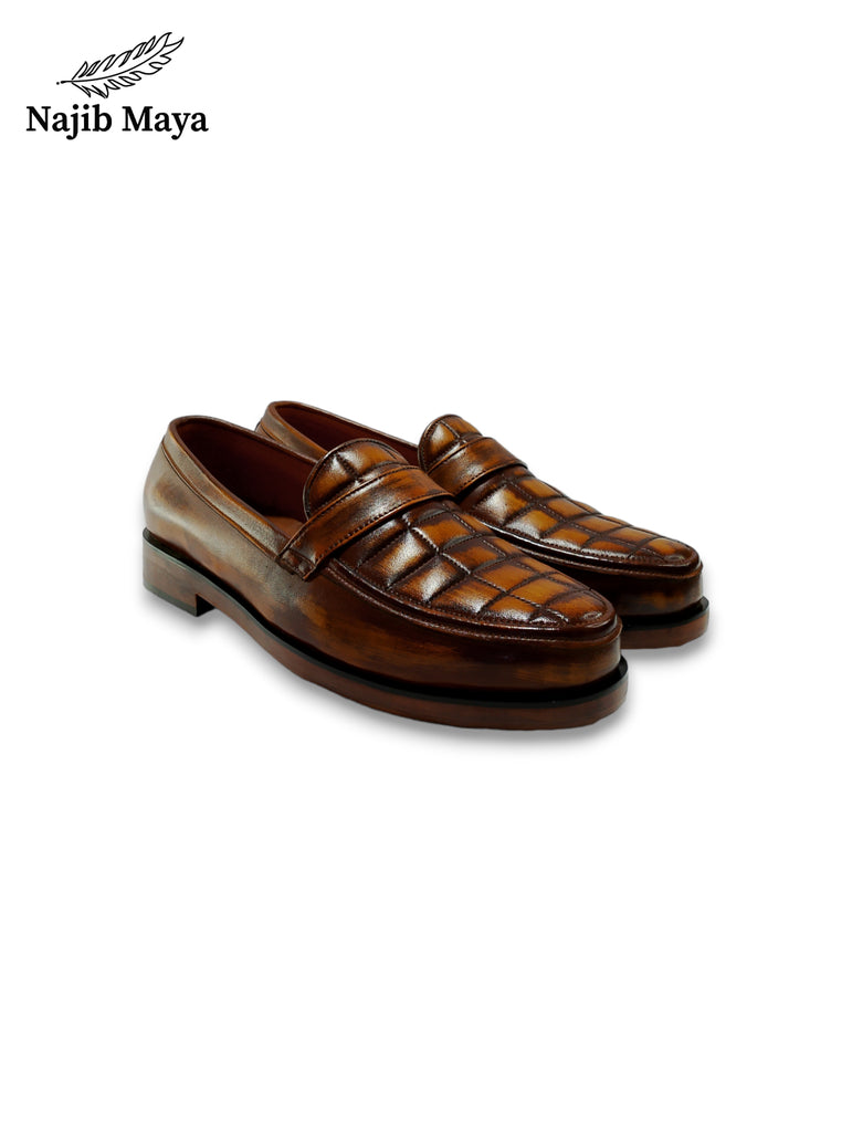 Brown Two Tone Shoes For Men's