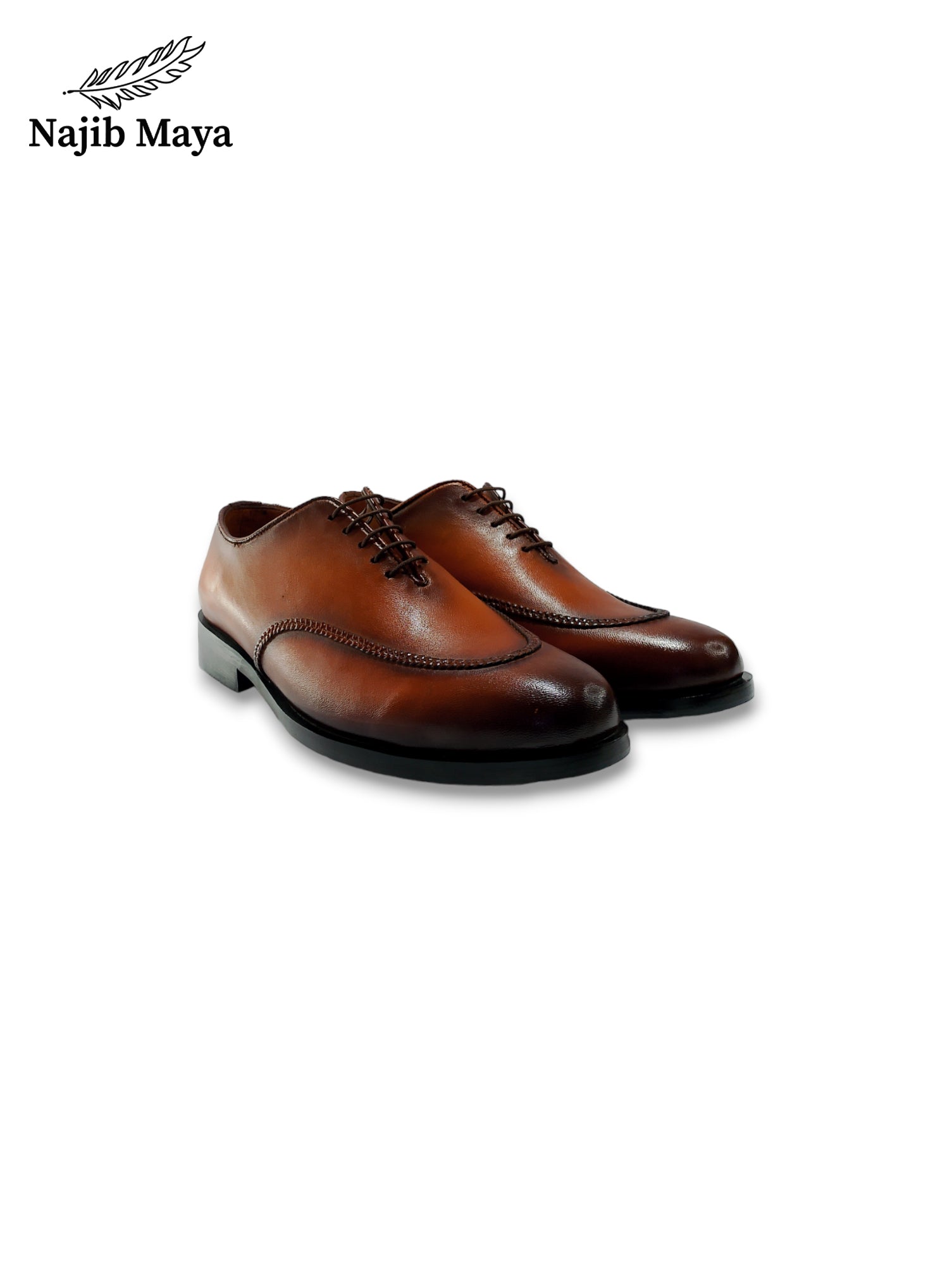 Brown Two Tone Shoes For Men's Main image