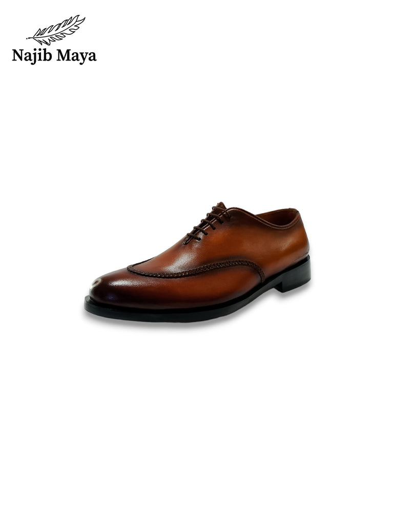 Brown Two Tone Shoes For Men's