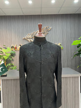 Load image into Gallery viewer, Black Embroidery Sherwani For Men&#39;s