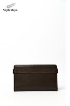Brown Button Wallet For Men's