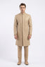 Cream Peach Embroidery Sherwani For Men's
