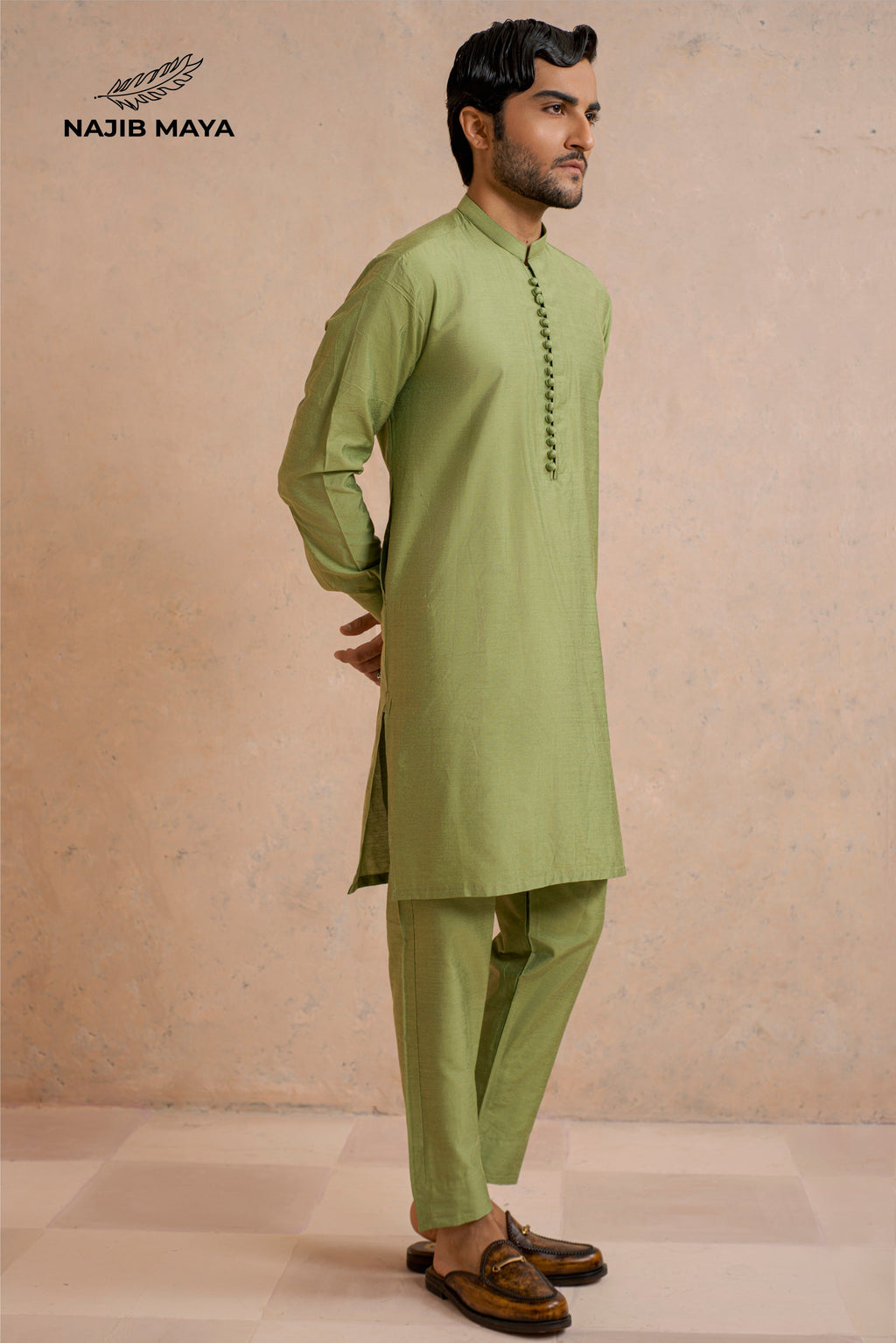 Pistai Kurta Pajama For Men's
