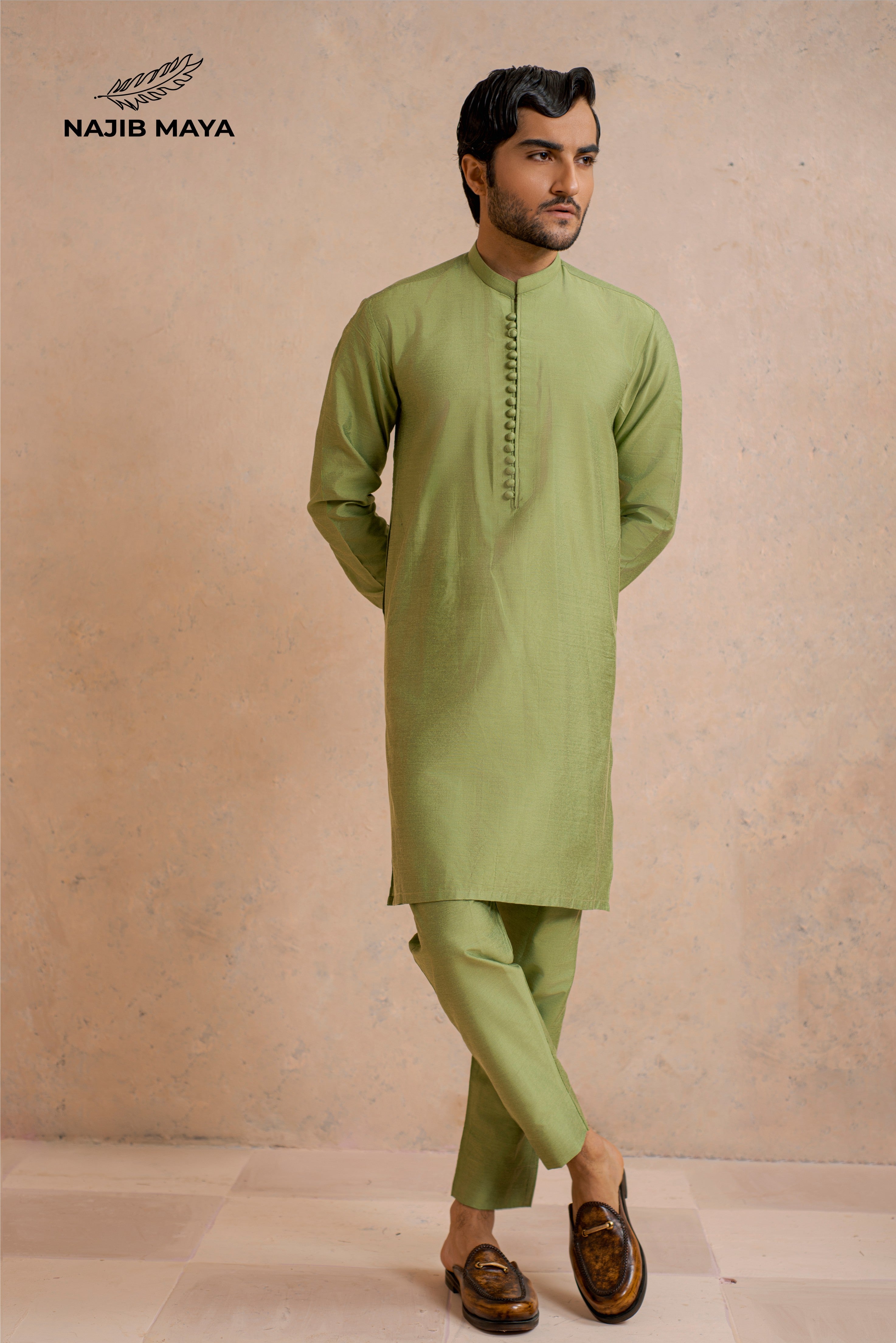 Pistai Kurta Pajama For Men's Main image