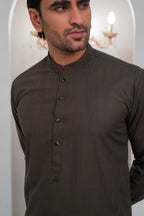 Green Kurta With Bell Bottom Pajama For Men's