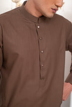 Load image into Gallery viewer, Brown Kurta With Bell Bottom Pajama For Men's