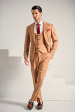 Load image into Gallery viewer, Rust Gold Elegant Coat Pant &amp;  Waistcoat For Men&#39;s