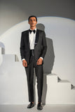 Black Tuxedo Coat Pant For Men's